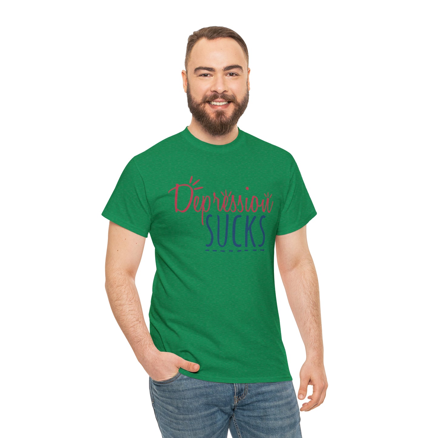 "Depression Sucks" T-Shirt - Weave Got Gifts - Unique Gifts You Won’t Find Anywhere Else!