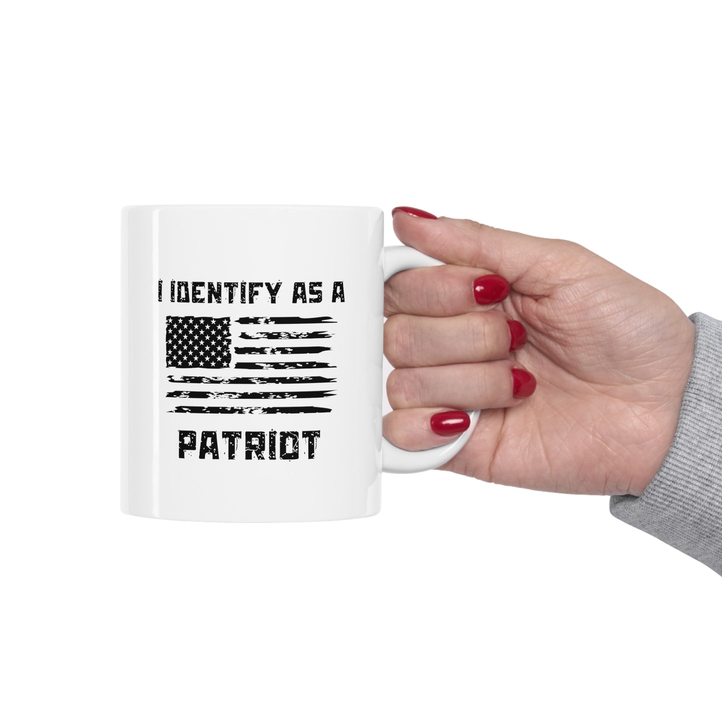 "I Identify As A Patriot" Coffee Mug 11oz - Weave Got Gifts - Unique Gifts You Won’t Find Anywhere Else!