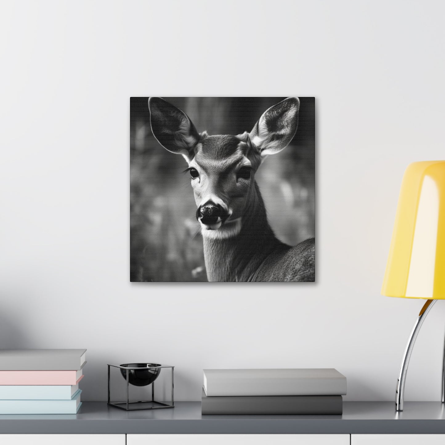 "Black & White Doe" Hunting Wall Art - Weave Got Gifts - Unique Gifts You Won’t Find Anywhere Else!