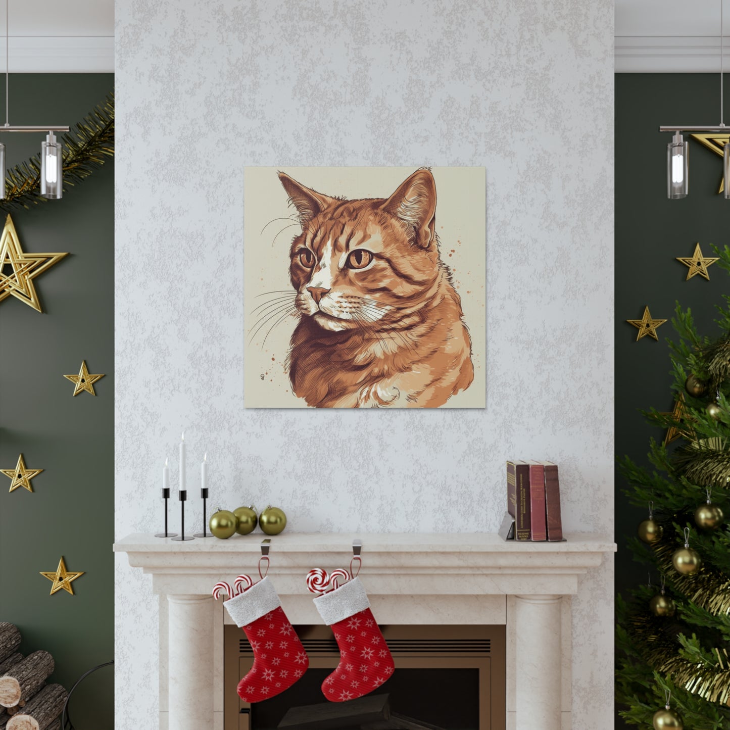 "Watercolor Cat Portrait" Wall Art - Weave Got Gifts - Unique Gifts You Won’t Find Anywhere Else!