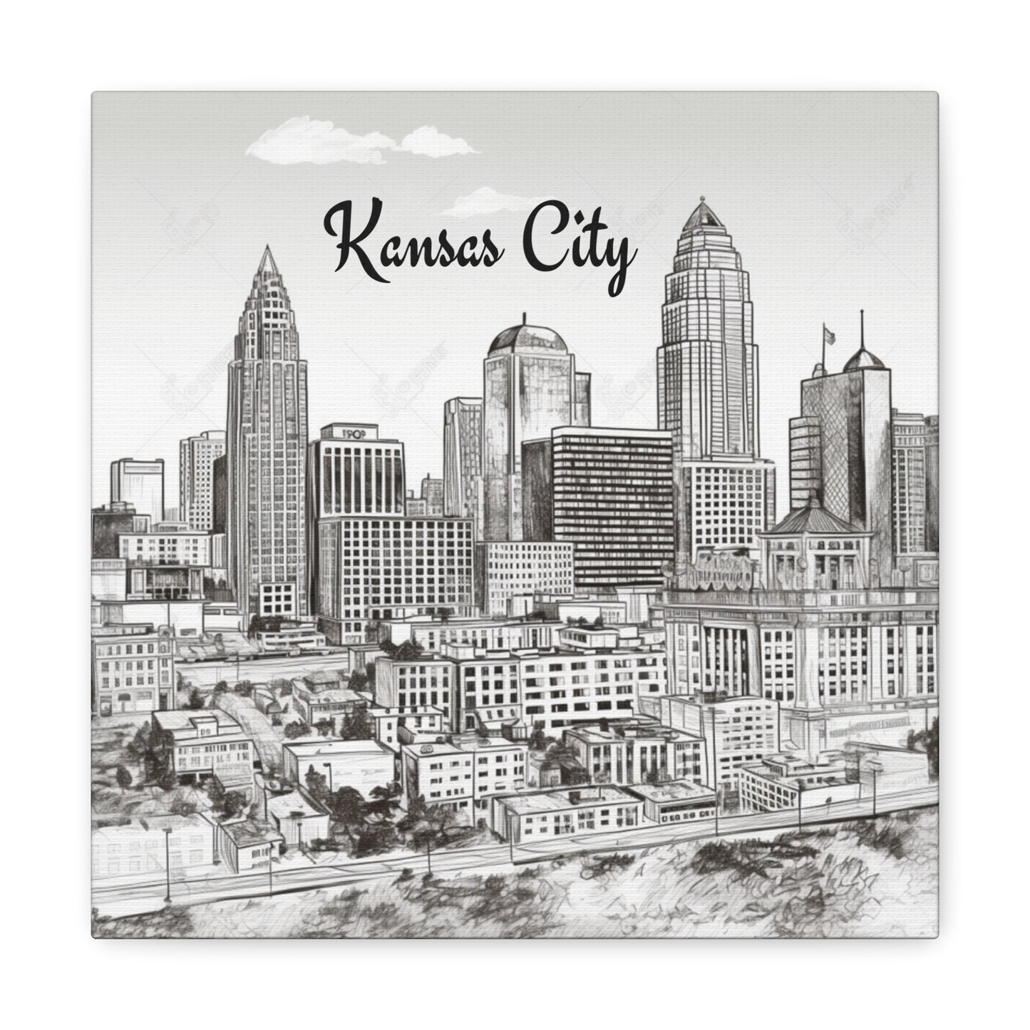"Kansas City Skyline" Wall Art - Weave Got Gifts - Unique Gifts You Won’t Find Anywhere Else!