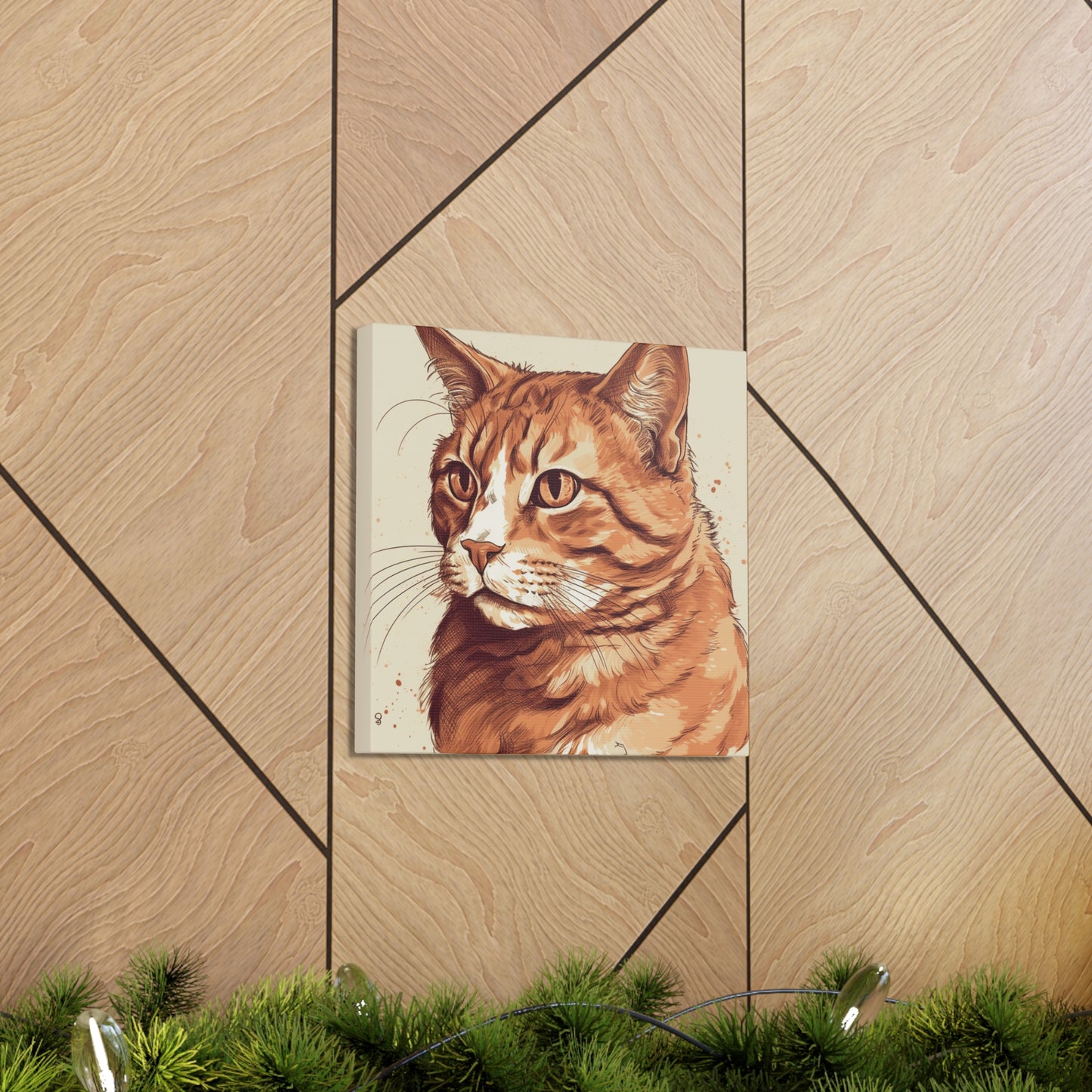 "Watercolor Cat Portrait" Wall Art - Weave Got Gifts - Unique Gifts You Won’t Find Anywhere Else!