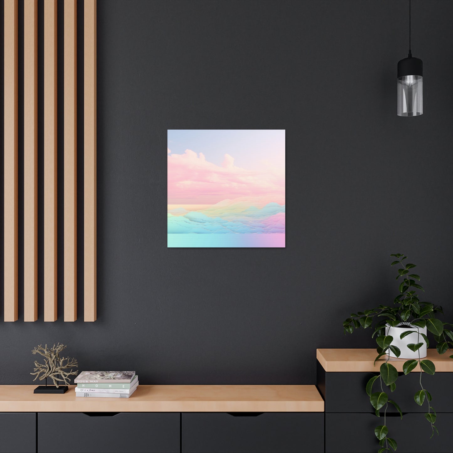 "Rainbow Clouds Abstract" Wall Art - Weave Got Gifts - Unique Gifts You Won’t Find Anywhere Else!
