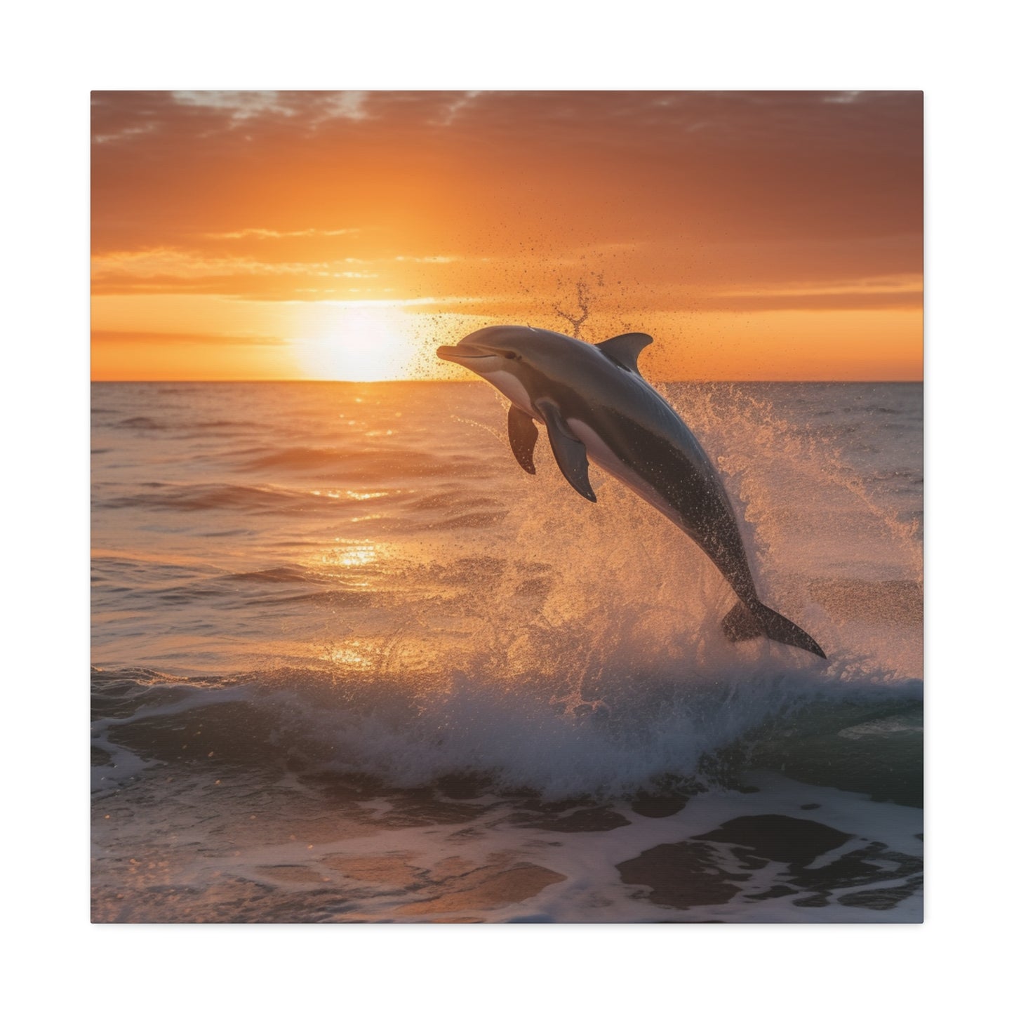 "Dolphin Sunset" Wall Art - Weave Got Gifts - Unique Gifts You Won’t Find Anywhere Else!