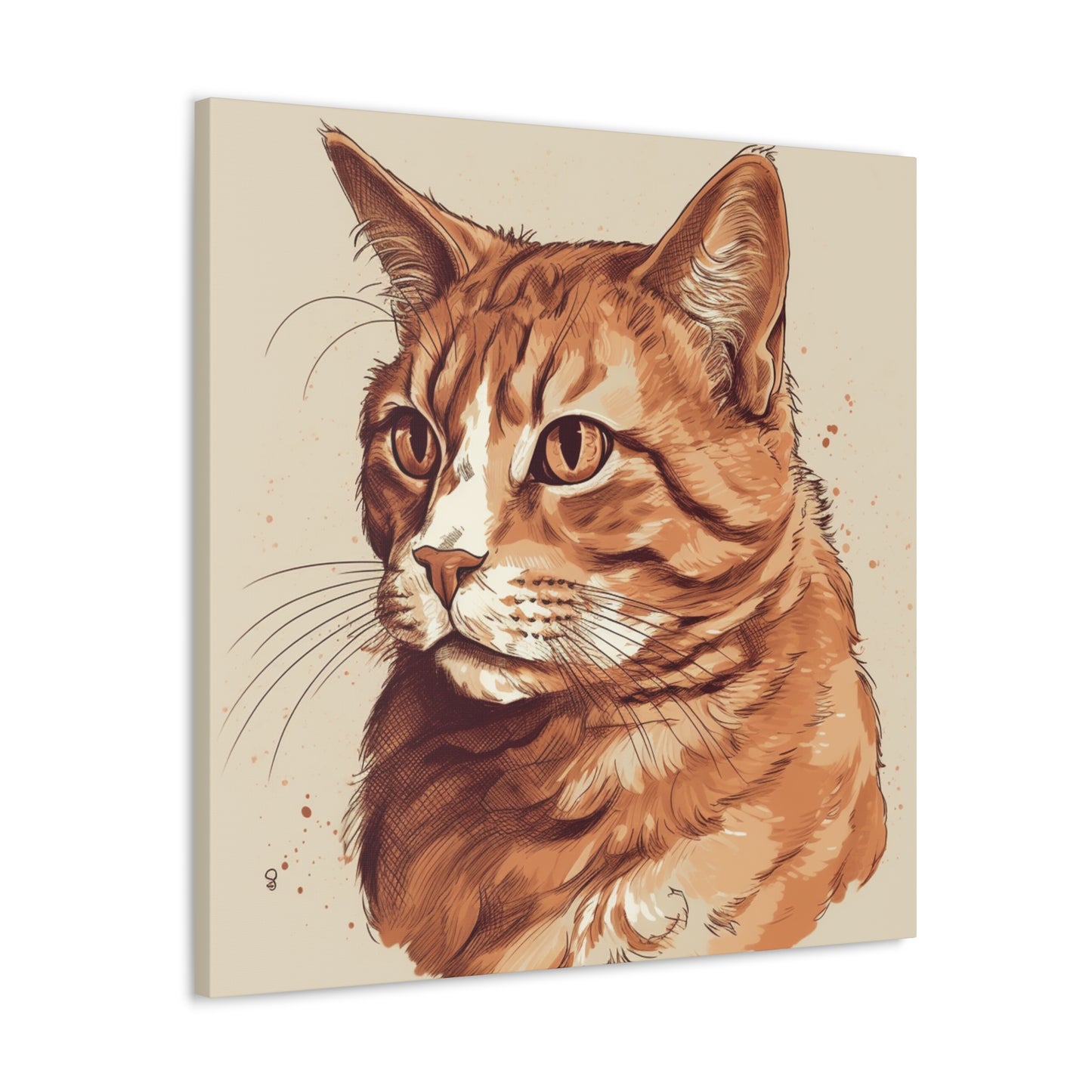 "Watercolor Cat Portrait" Wall Art - Weave Got Gifts - Unique Gifts You Won’t Find Anywhere Else!