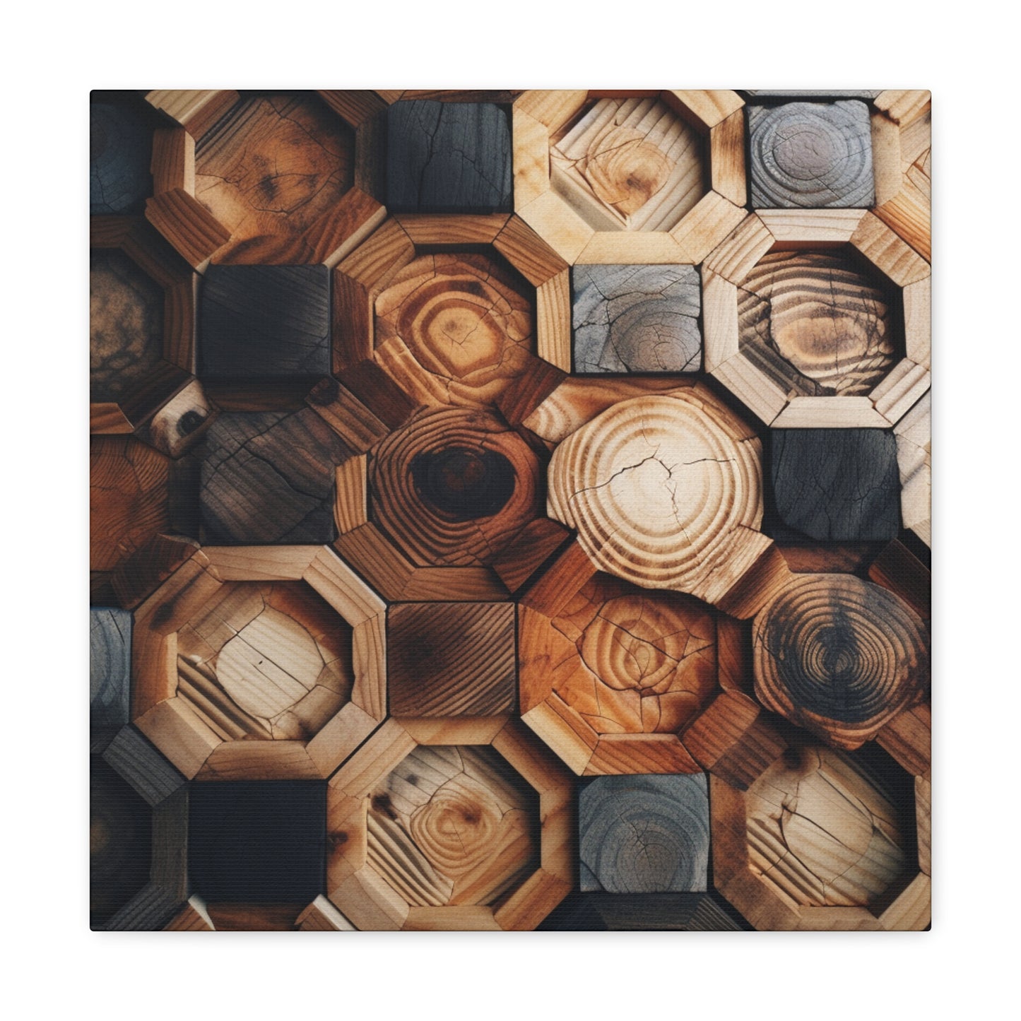 "Geometric Wood" Wall Art - Weave Got Gifts - Unique Gifts You Won’t Find Anywhere Else!