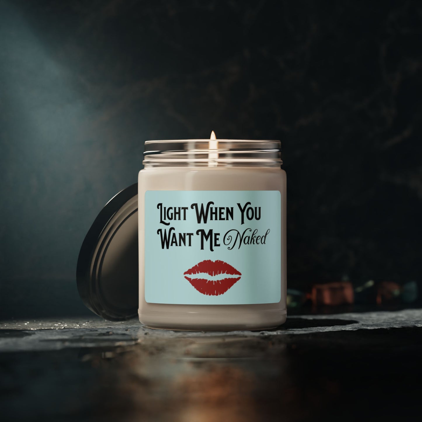 Light When You Want Me Naked Candle