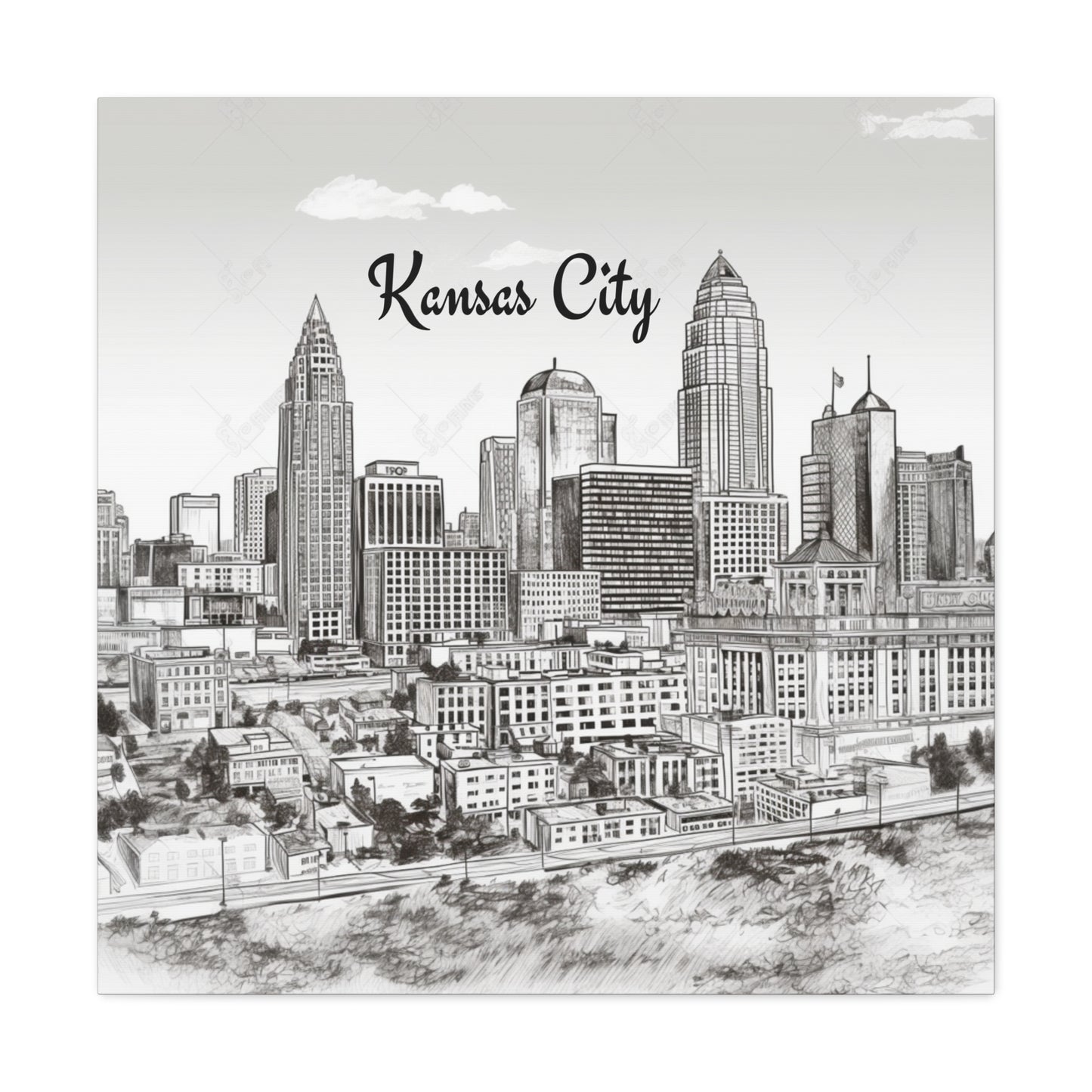 "Kansas City Skyline" Wall Art - Weave Got Gifts - Unique Gifts You Won’t Find Anywhere Else!