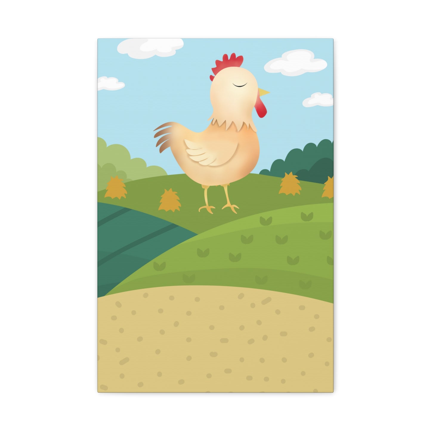 "Farm Chicken" Canvas Wall Art - Weave Got Gifts - Unique Gifts You Won’t Find Anywhere Else!