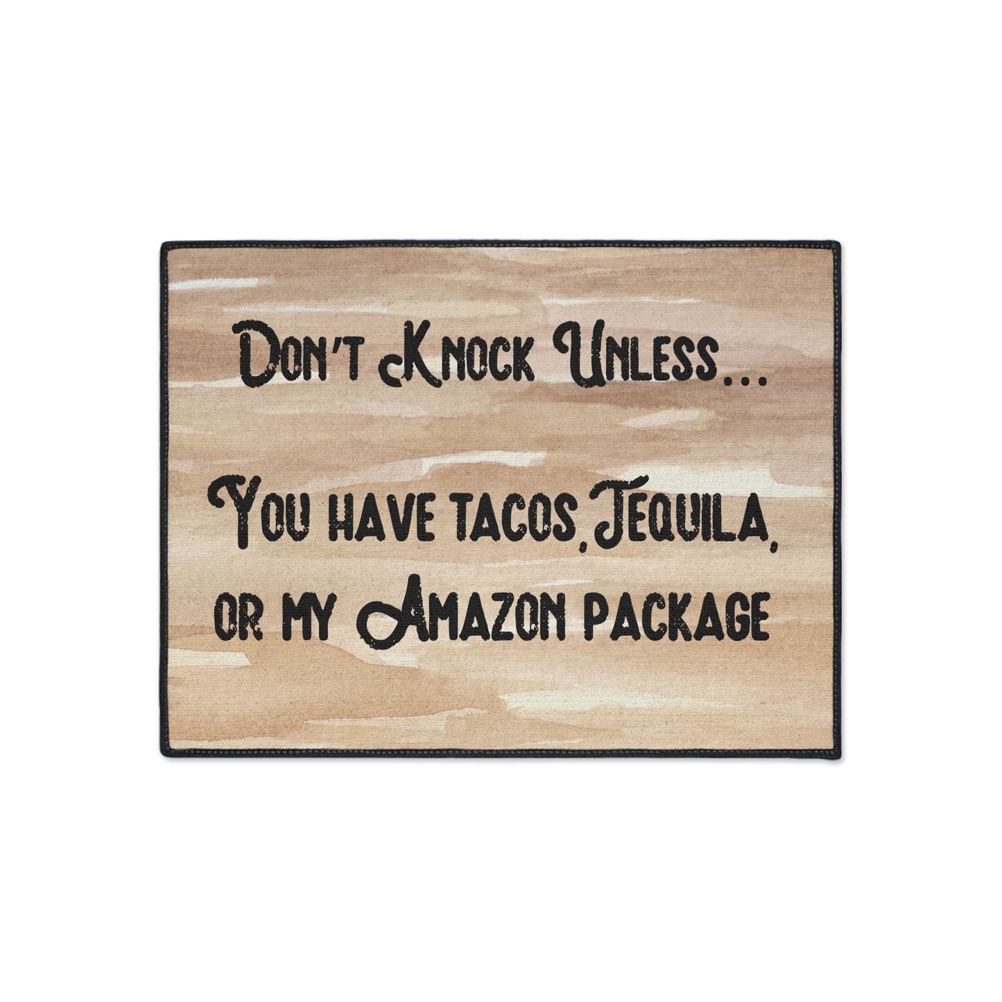 "Don't Knock Unless...." Door Mat - Weave Got Gifts - Unique Gifts You Won’t Find Anywhere Else!