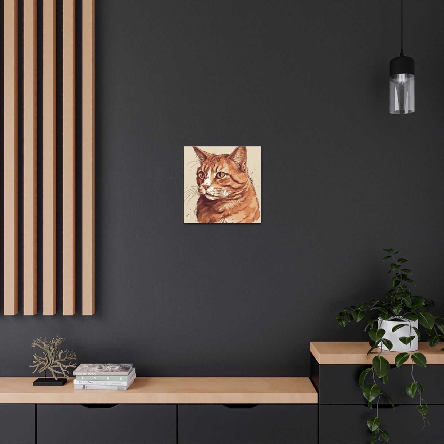 "Watercolor Cat Portrait" Wall Art - Weave Got Gifts - Unique Gifts You Won’t Find Anywhere Else!