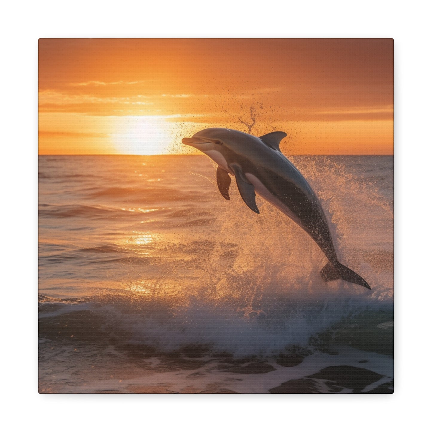 "Dolphin Sunset" Wall Art - Weave Got Gifts - Unique Gifts You Won’t Find Anywhere Else!