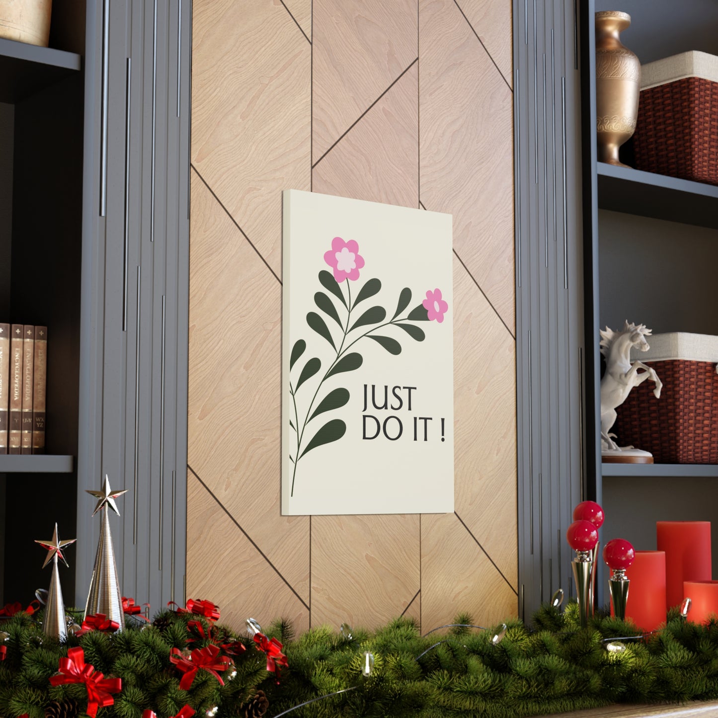 "Just Do It" Floral Wall Art - Weave Got Gifts - Unique Gifts You Won’t Find Anywhere Else!