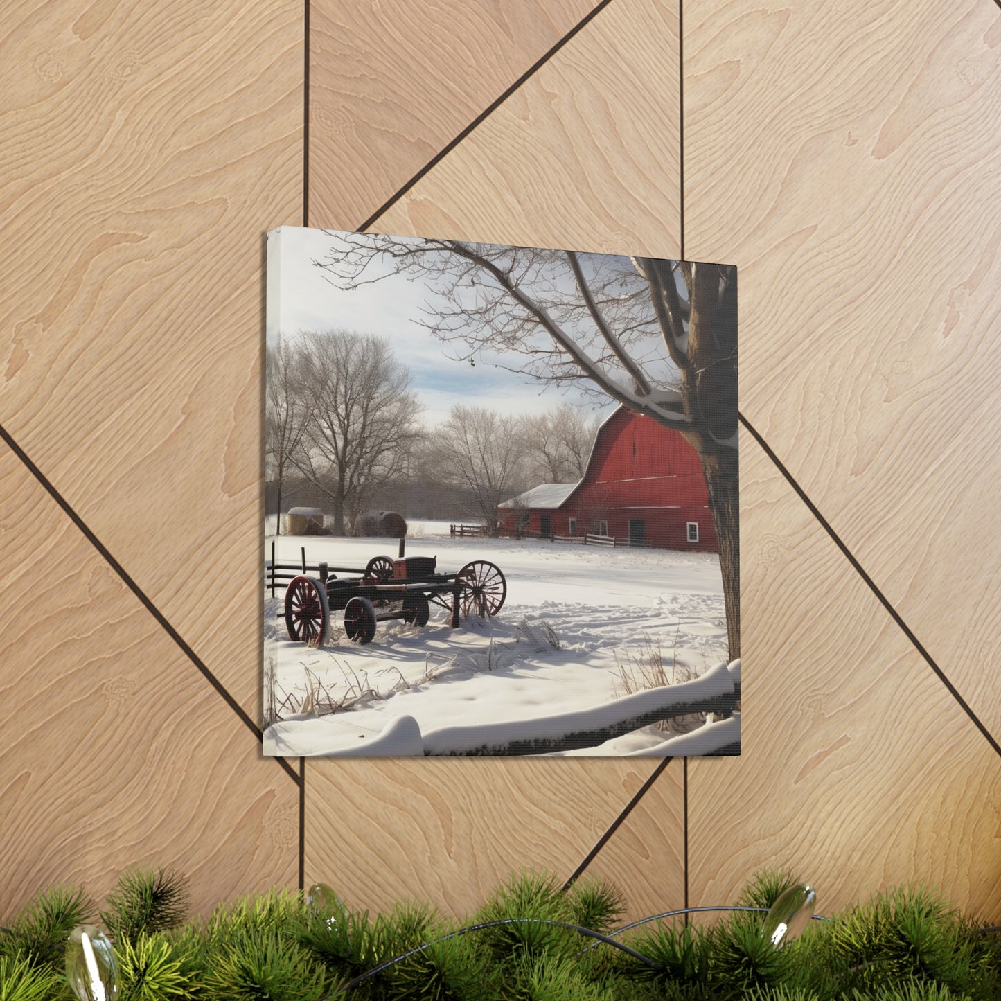 "Winter Farm Memories" Wall Art - Weave Got Gifts - Unique Gifts You Won’t Find Anywhere Else!