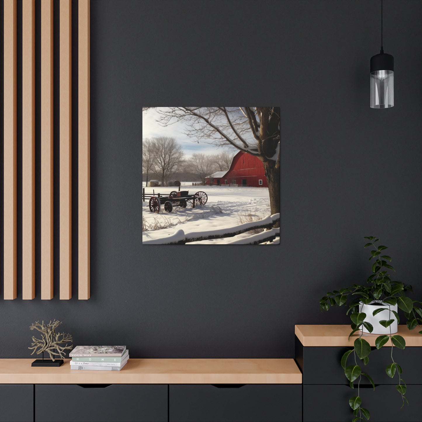 "Winter Farm Memories" Wall Art - Weave Got Gifts - Unique Gifts You Won’t Find Anywhere Else!
