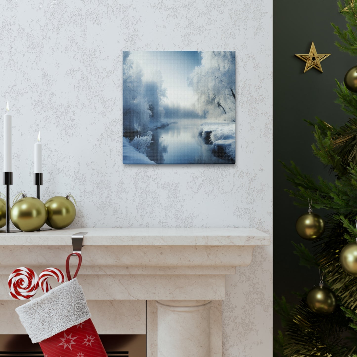 "Winter Wonderland By The Creek" Wall Art - Weave Got Gifts - Unique Gifts You Won’t Find Anywhere Else!