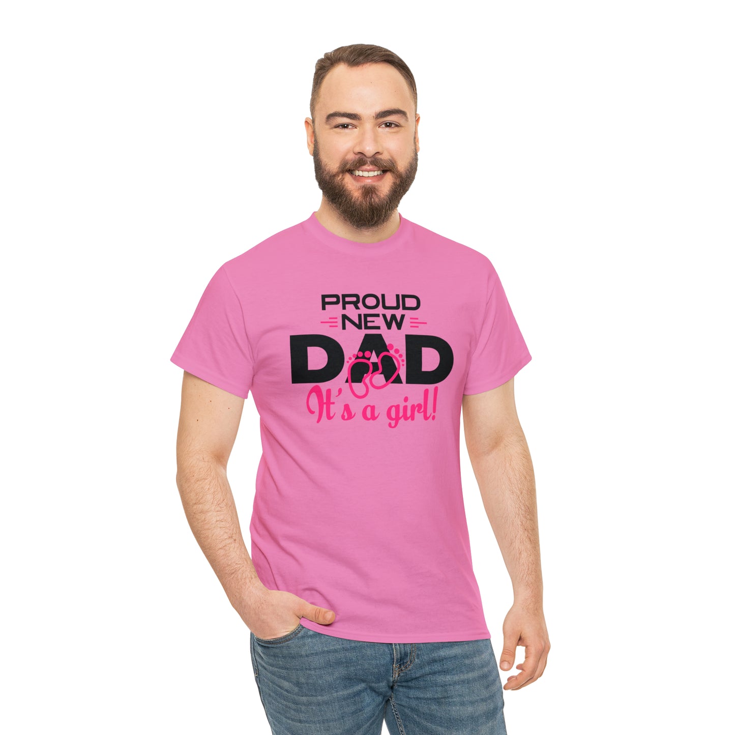 "Proud New Girl Dad" T-Shirt - Weave Got Gifts - Unique Gifts You Won’t Find Anywhere Else!