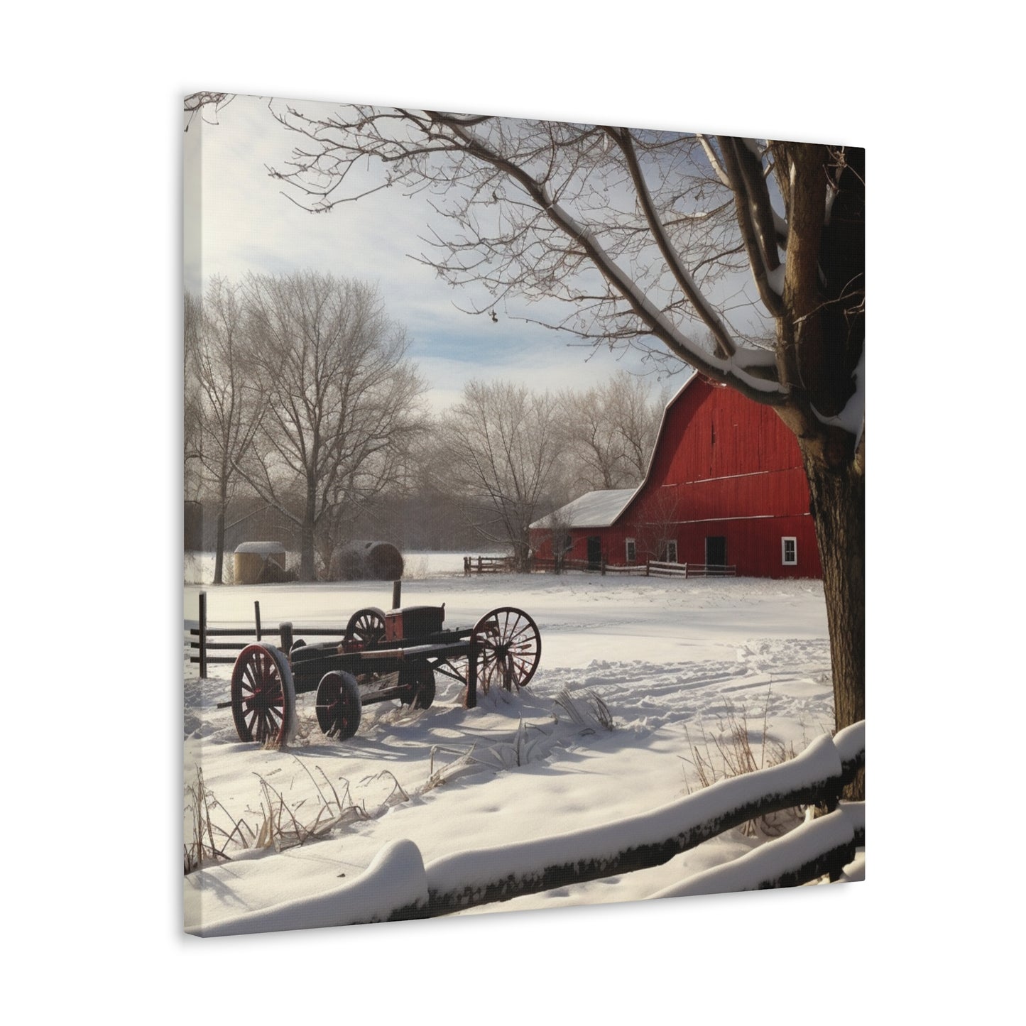 "Winter Farm Memories" Wall Art - Weave Got Gifts - Unique Gifts You Won’t Find Anywhere Else!