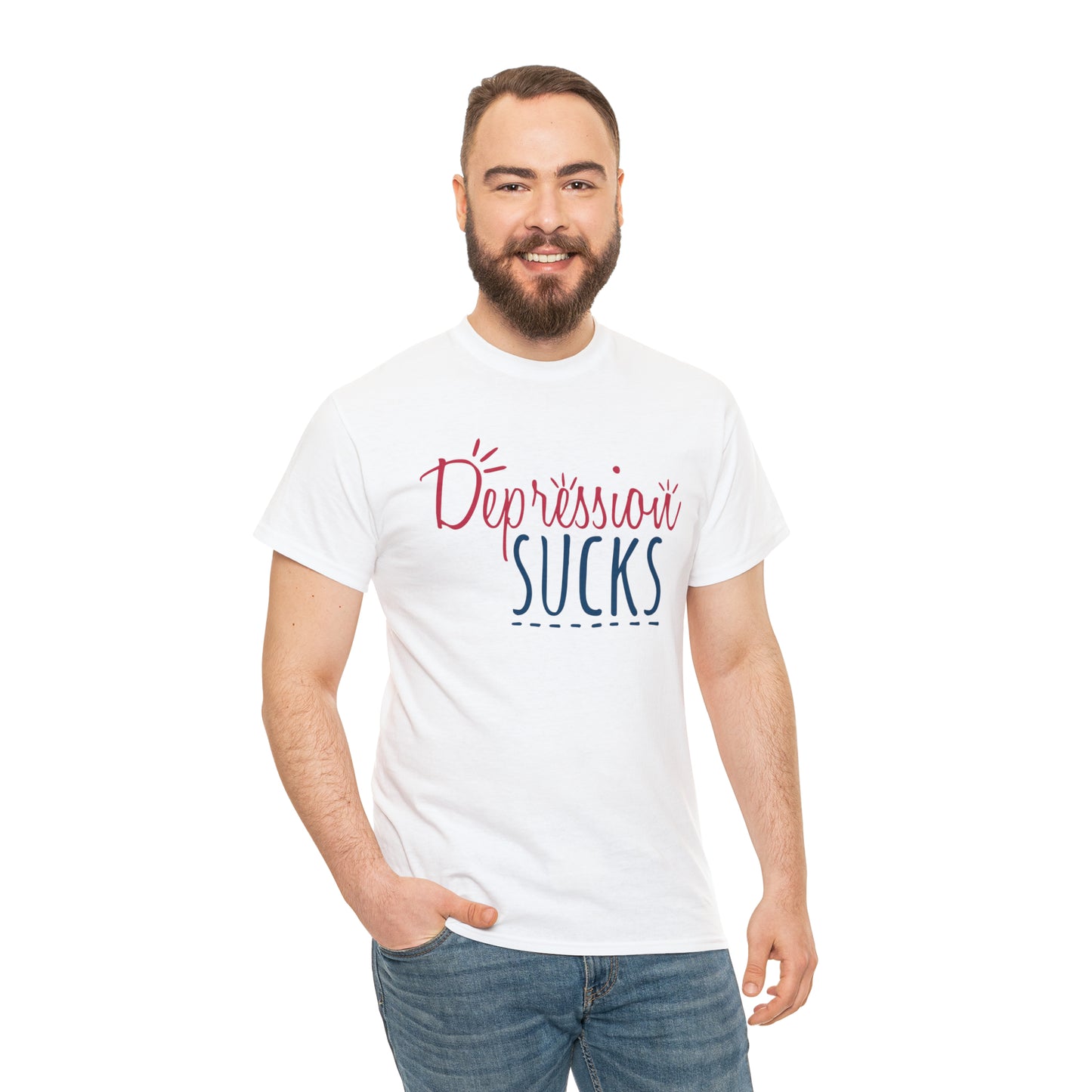 "Depression Sucks" T-Shirt - Weave Got Gifts - Unique Gifts You Won’t Find Anywhere Else!