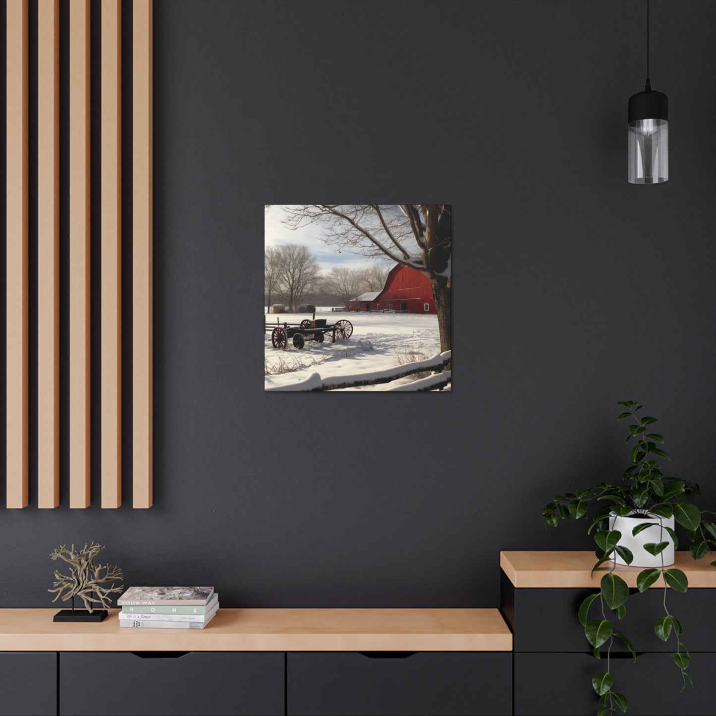"Winter Farm Memories" Wall Art - Weave Got Gifts - Unique Gifts You Won’t Find Anywhere Else!