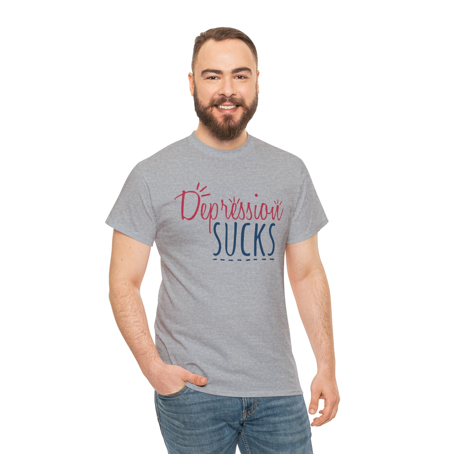 "Depression Sucks" T-Shirt - Weave Got Gifts - Unique Gifts You Won’t Find Anywhere Else!