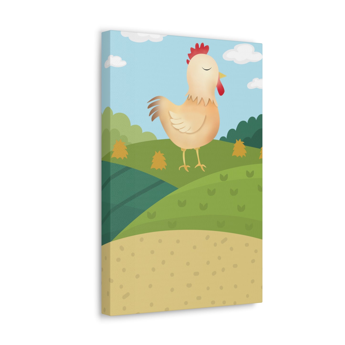 "Farm Chicken" Canvas Wall Art - Weave Got Gifts - Unique Gifts You Won’t Find Anywhere Else!