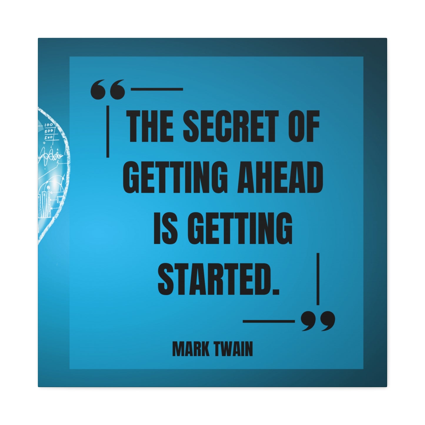 "The Secret To Getting Ahead" Wall Art - Weave Got Gifts - Unique Gifts You Won’t Find Anywhere Else!