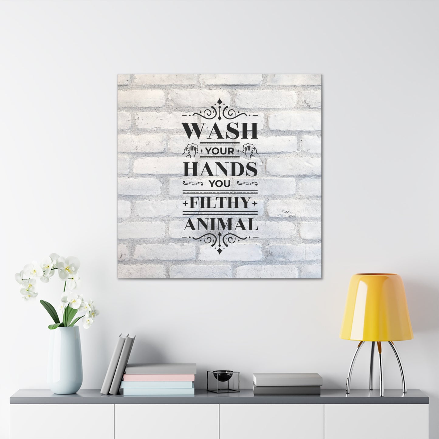 "Wash Your Hands You Filthy Animal" Wall Art - Weave Got Gifts - Unique Gifts You Won’t Find Anywhere Else!