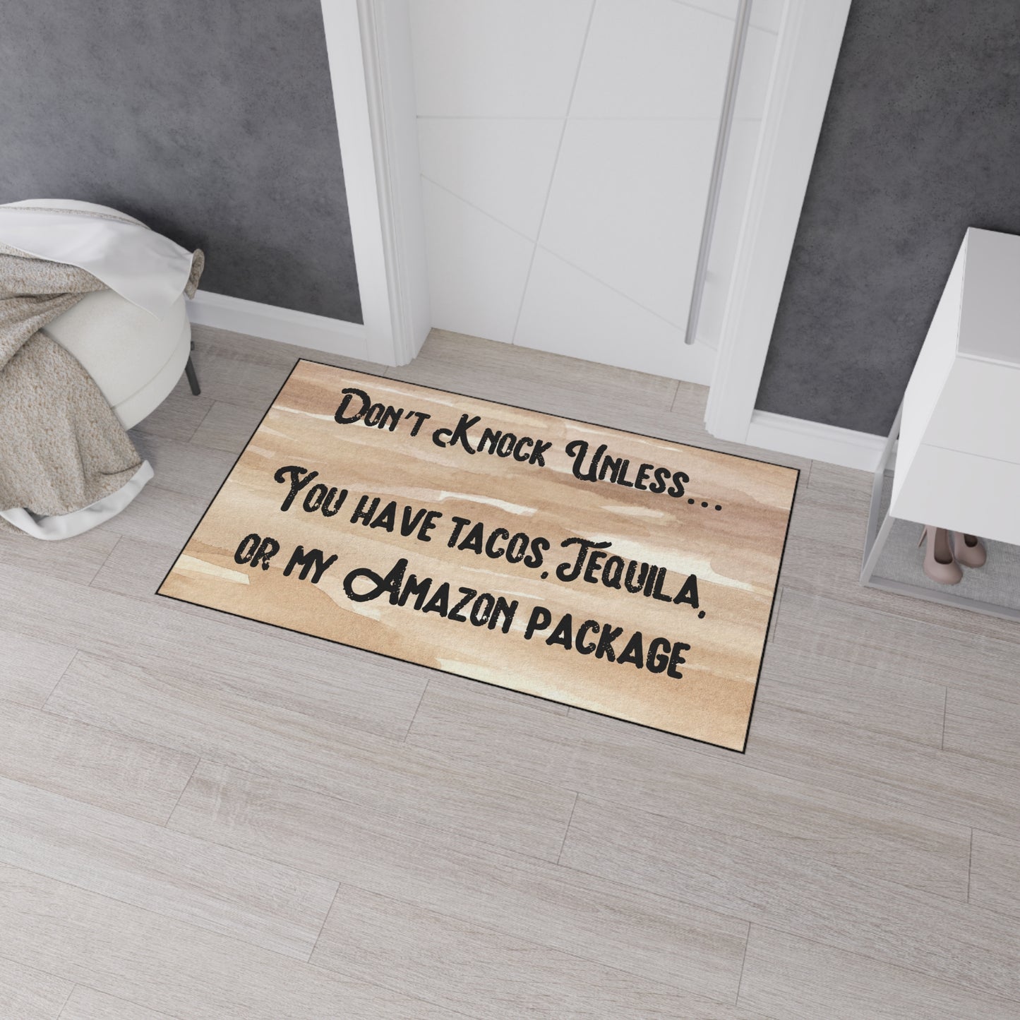 "Don't Knock Unless...." Door Mat - Weave Got Gifts - Unique Gifts You Won’t Find Anywhere Else!