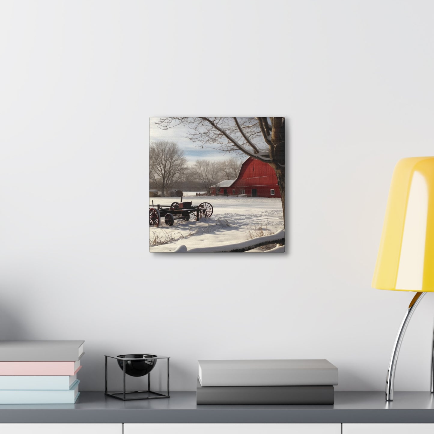 "Winter Farm Memories" Wall Art - Weave Got Gifts - Unique Gifts You Won’t Find Anywhere Else!