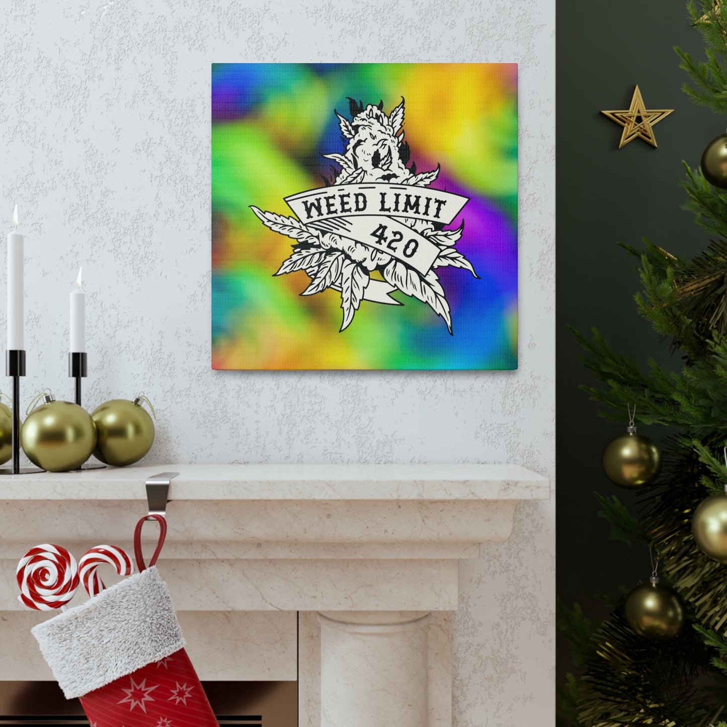 "Trippy Weed Limit 420" Wall Art - Weave Got Gifts - Unique Gifts You Won’t Find Anywhere Else!