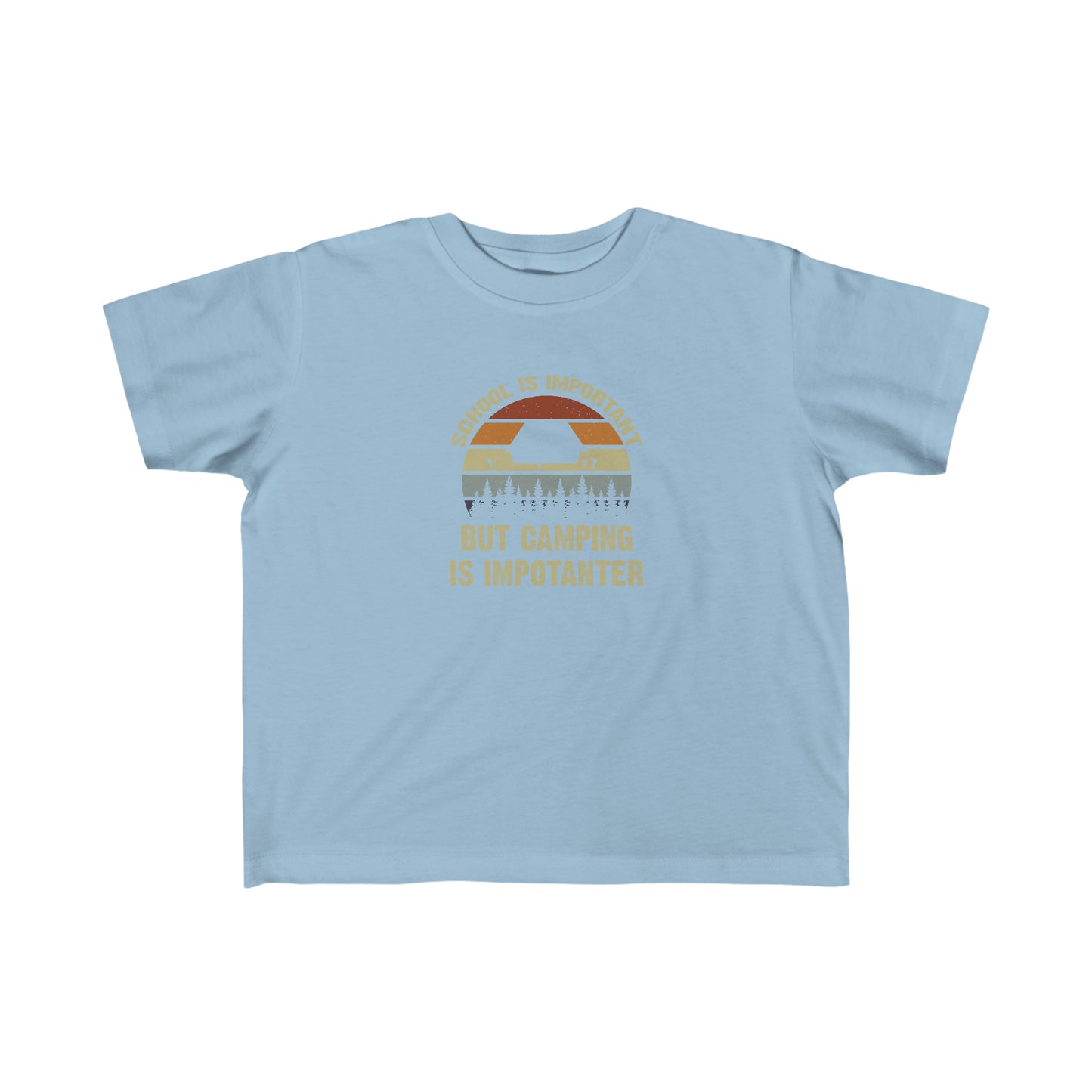 "Camping Is Importanter" Toddler T-Shirt - Weave Got Gifts - Unique Gifts You Won’t Find Anywhere Else!
