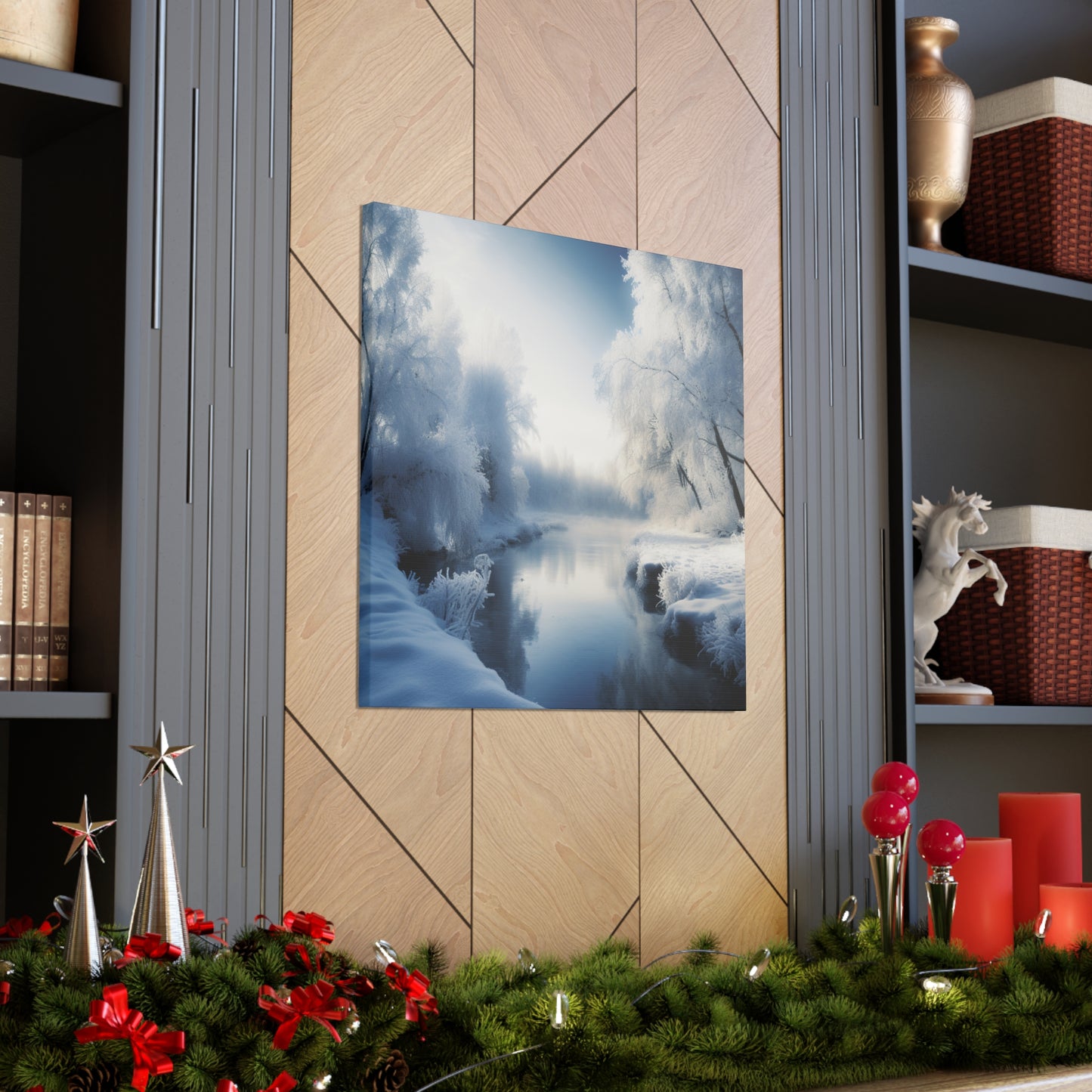 "Winter Wonderland By The Creek" Wall Art - Weave Got Gifts - Unique Gifts You Won’t Find Anywhere Else!