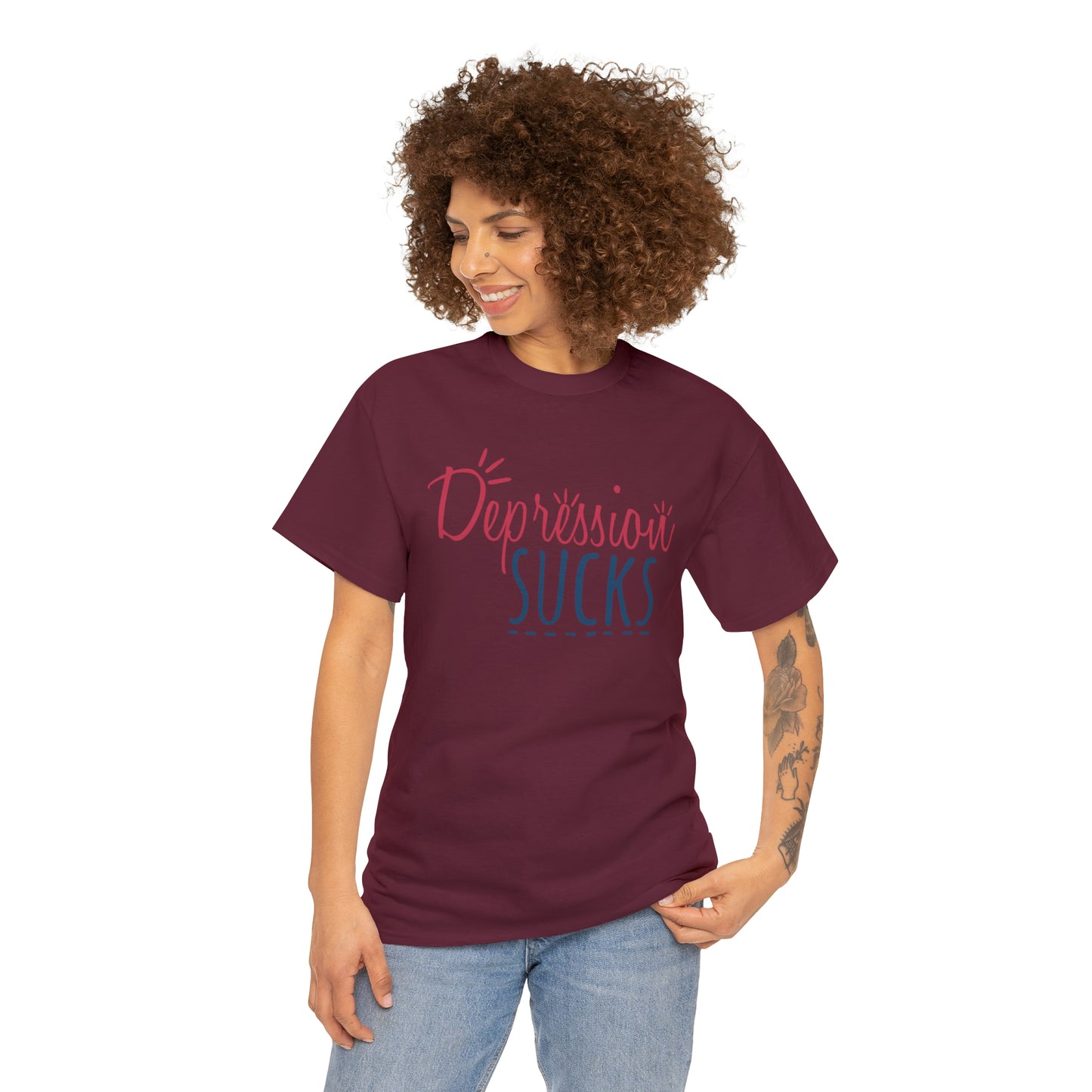 "Depression Sucks" T-Shirt - Weave Got Gifts - Unique Gifts You Won’t Find Anywhere Else!