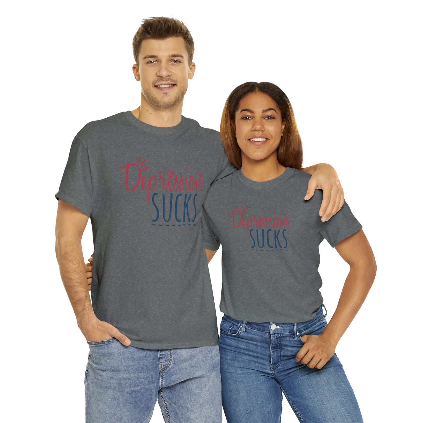 "Depression Sucks" T-Shirt - Weave Got Gifts - Unique Gifts You Won’t Find Anywhere Else!