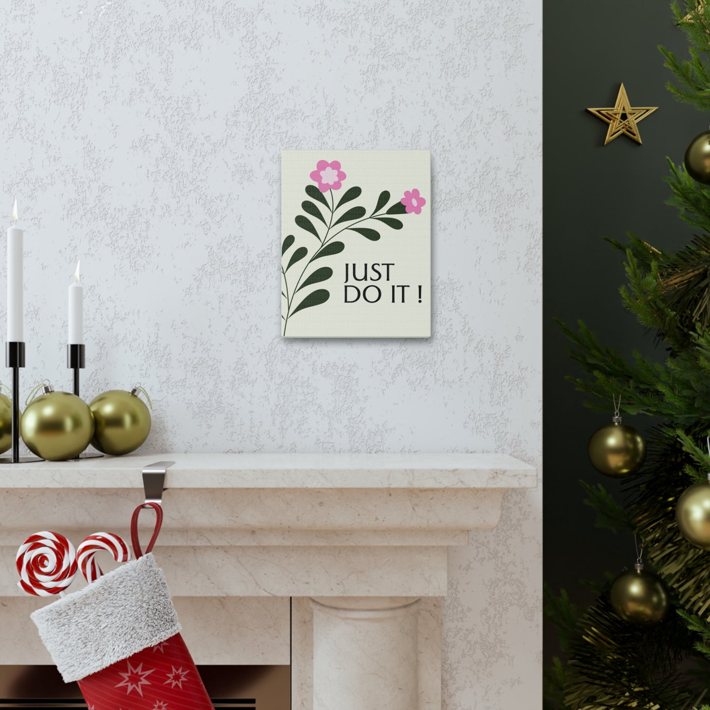 "Just Do It" Floral Wall Art - Weave Got Gifts - Unique Gifts You Won’t Find Anywhere Else!