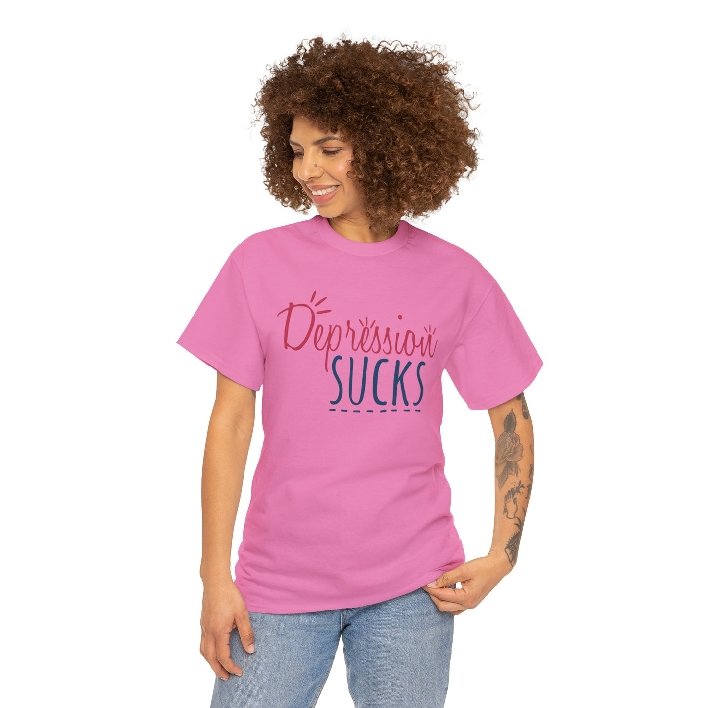 "Depression Sucks" T-Shirt - Weave Got Gifts - Unique Gifts You Won’t Find Anywhere Else!