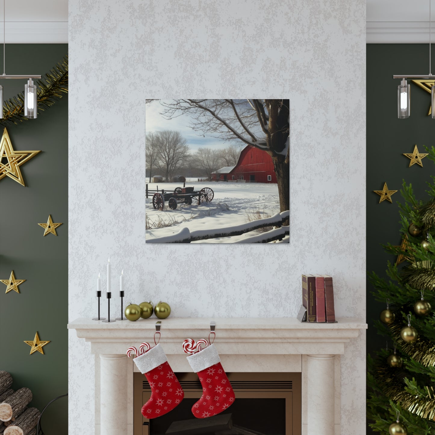 "Winter Farm Memories" Wall Art - Weave Got Gifts - Unique Gifts You Won’t Find Anywhere Else!