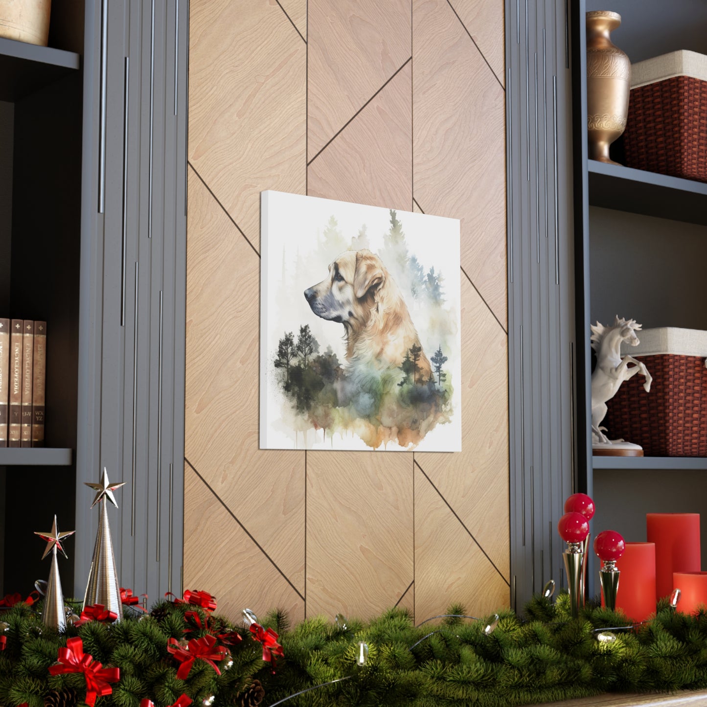 "Dog In The Woods" Watercolor Wall Art - Weave Got Gifts - Unique Gifts You Won’t Find Anywhere Else!