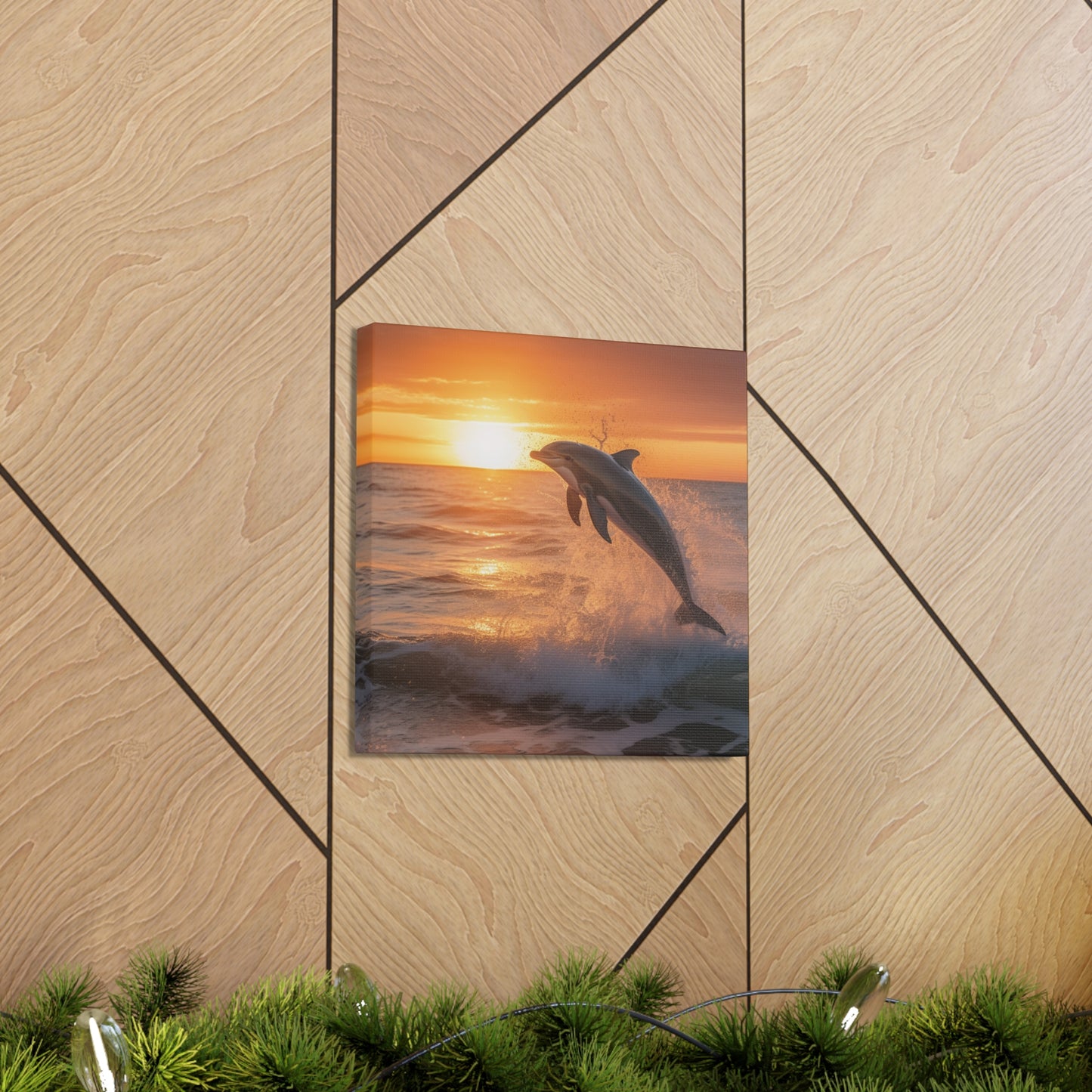"Dolphin Sunset" Wall Art - Weave Got Gifts - Unique Gifts You Won’t Find Anywhere Else!