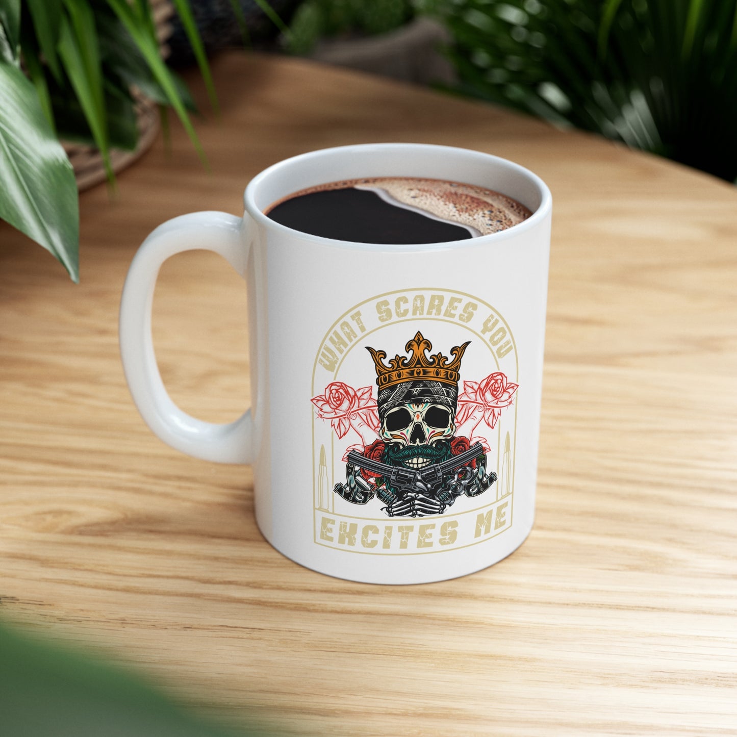 "What Scares You Excites Me" Coffee Mug - Weave Got Gifts - Unique Gifts You Won’t Find Anywhere Else!