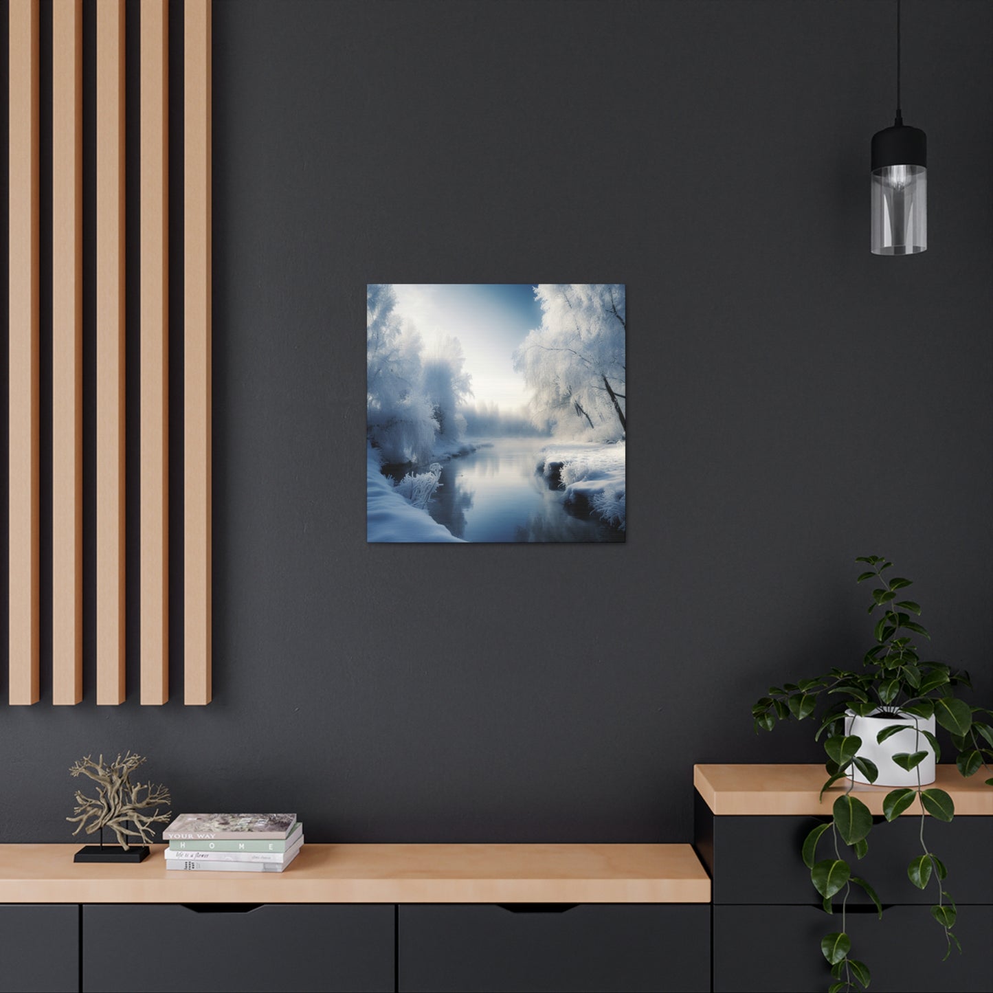 "Winter Wonderland By The Creek" Wall Art - Weave Got Gifts - Unique Gifts You Won’t Find Anywhere Else!