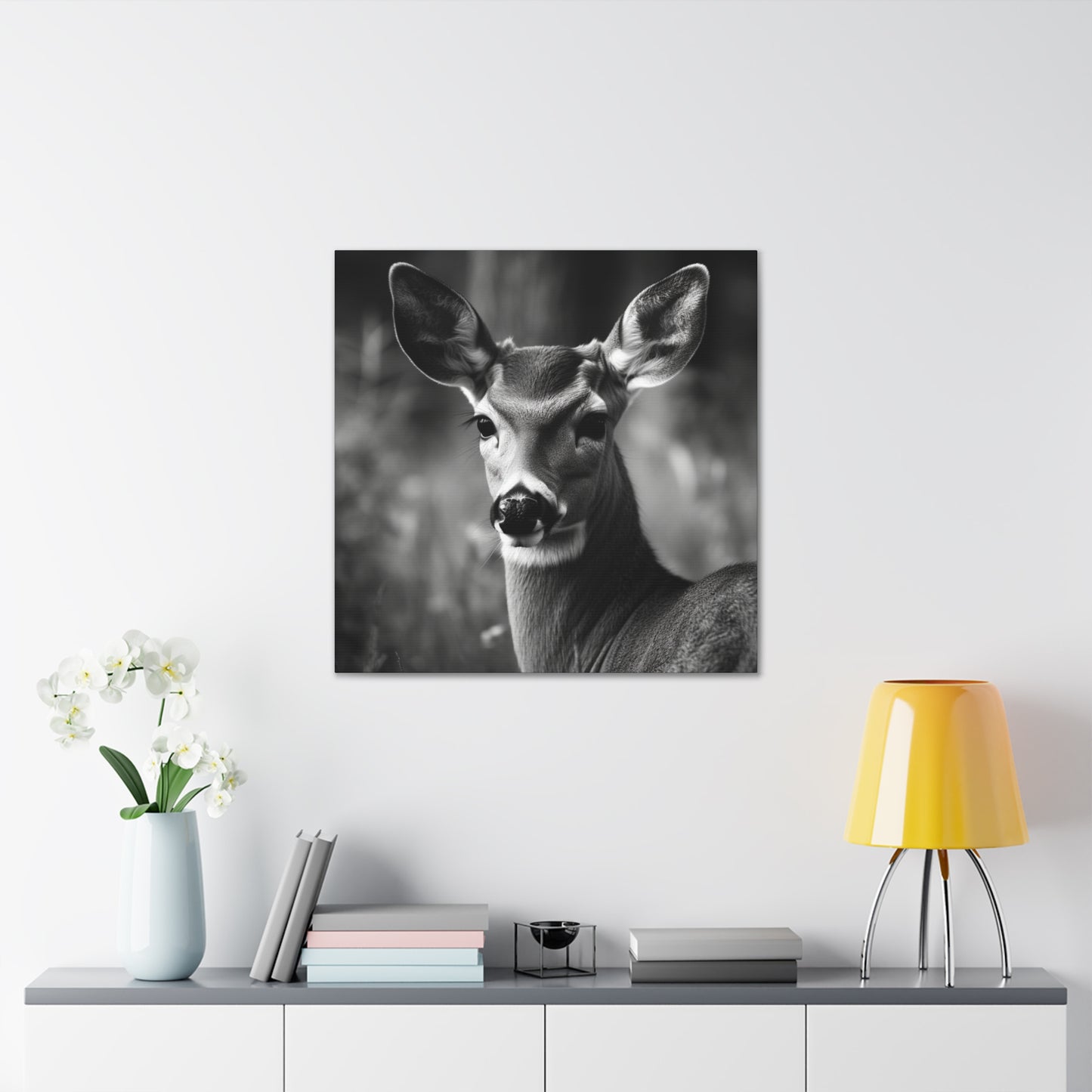 "Black & White Doe" Hunting Wall Art - Weave Got Gifts - Unique Gifts You Won’t Find Anywhere Else!