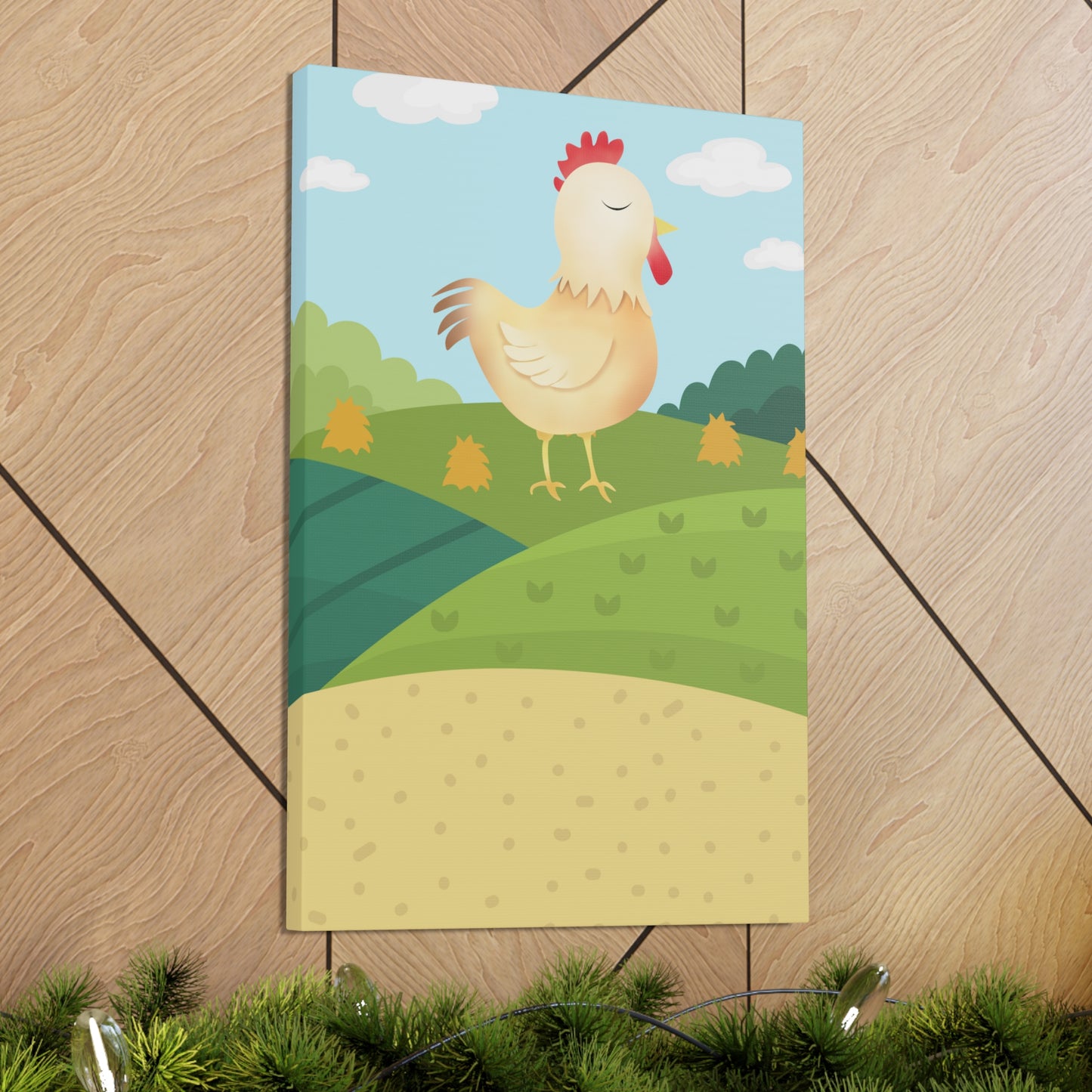 "Farm Chicken" Canvas Wall Art - Weave Got Gifts - Unique Gifts You Won’t Find Anywhere Else!
