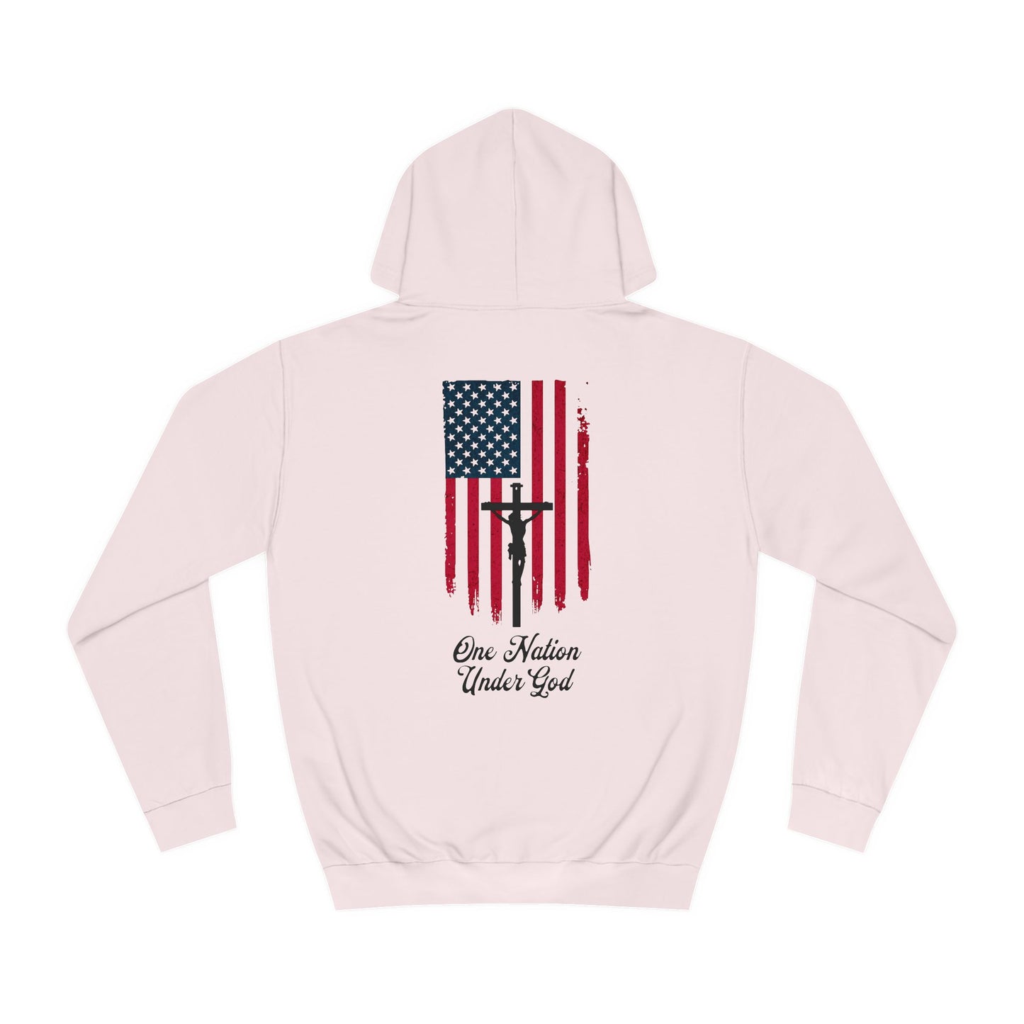 American Christian hoodie with One Nation Under God text
