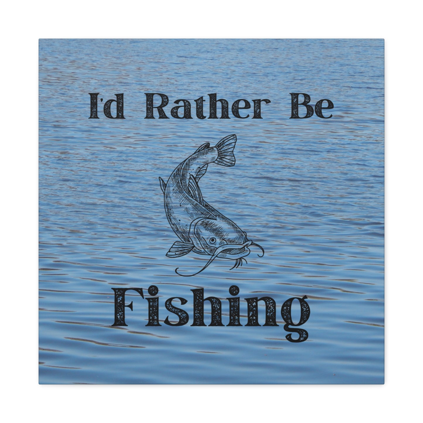"I'd Rather Be Fishing" Wall Art - Weave Got Gifts - Unique Gifts You Won’t Find Anywhere Else!