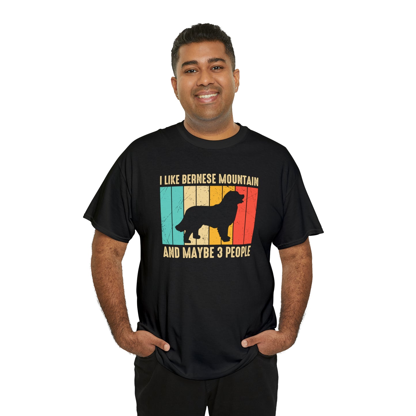 "Bernese Mountain Dog & 3 People" T-Shirt - Weave Got Gifts - Unique Gifts You Won’t Find Anywhere Else!