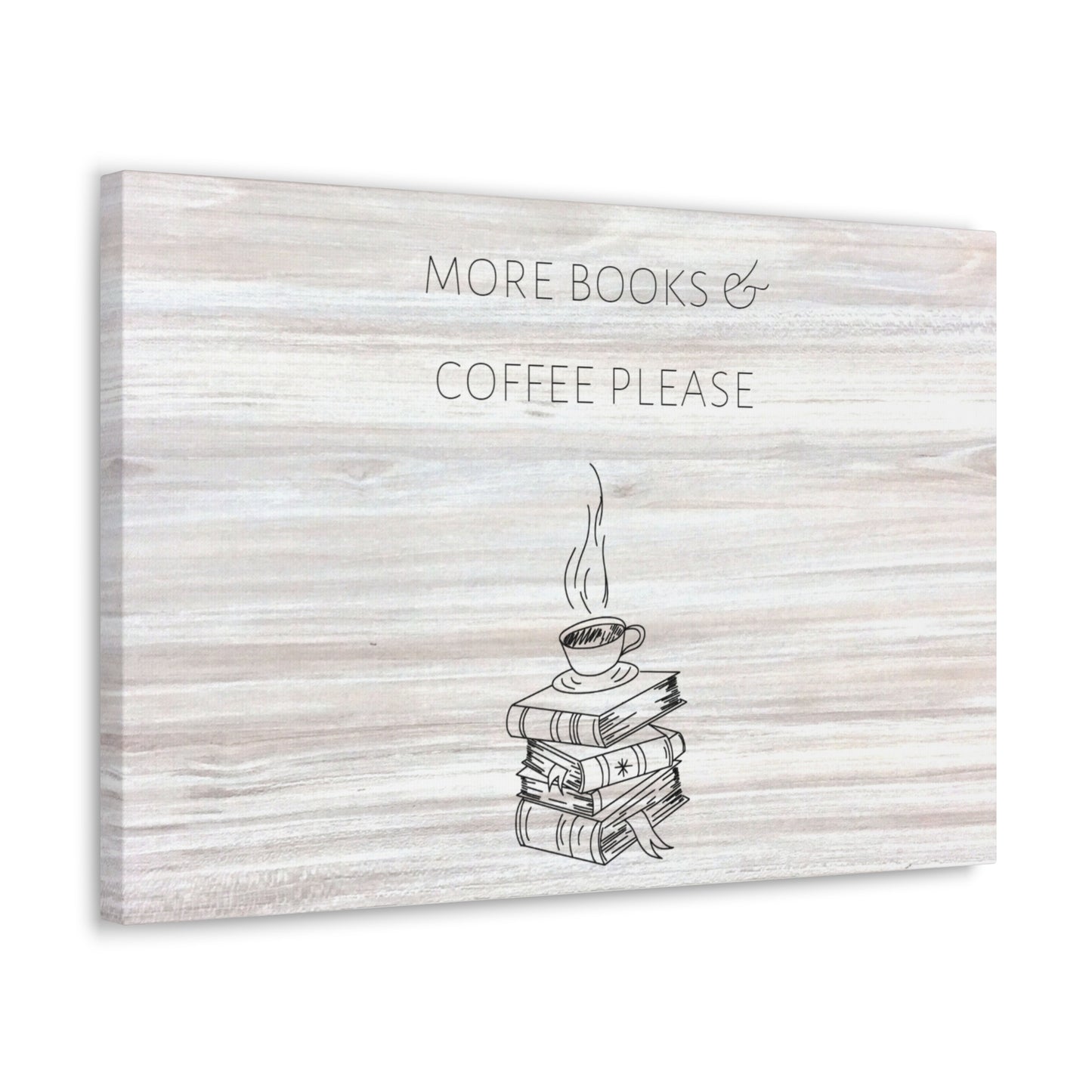 "More Books & Coffee Please" Wall Art - Weave Got Gifts - Unique Gifts You Won’t Find Anywhere Else!