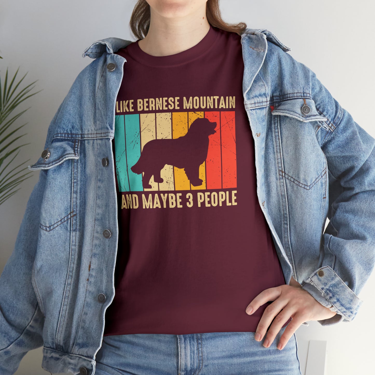 "Bernese Mountain Dog & 3 People" T-Shirt - Weave Got Gifts - Unique Gifts You Won’t Find Anywhere Else!