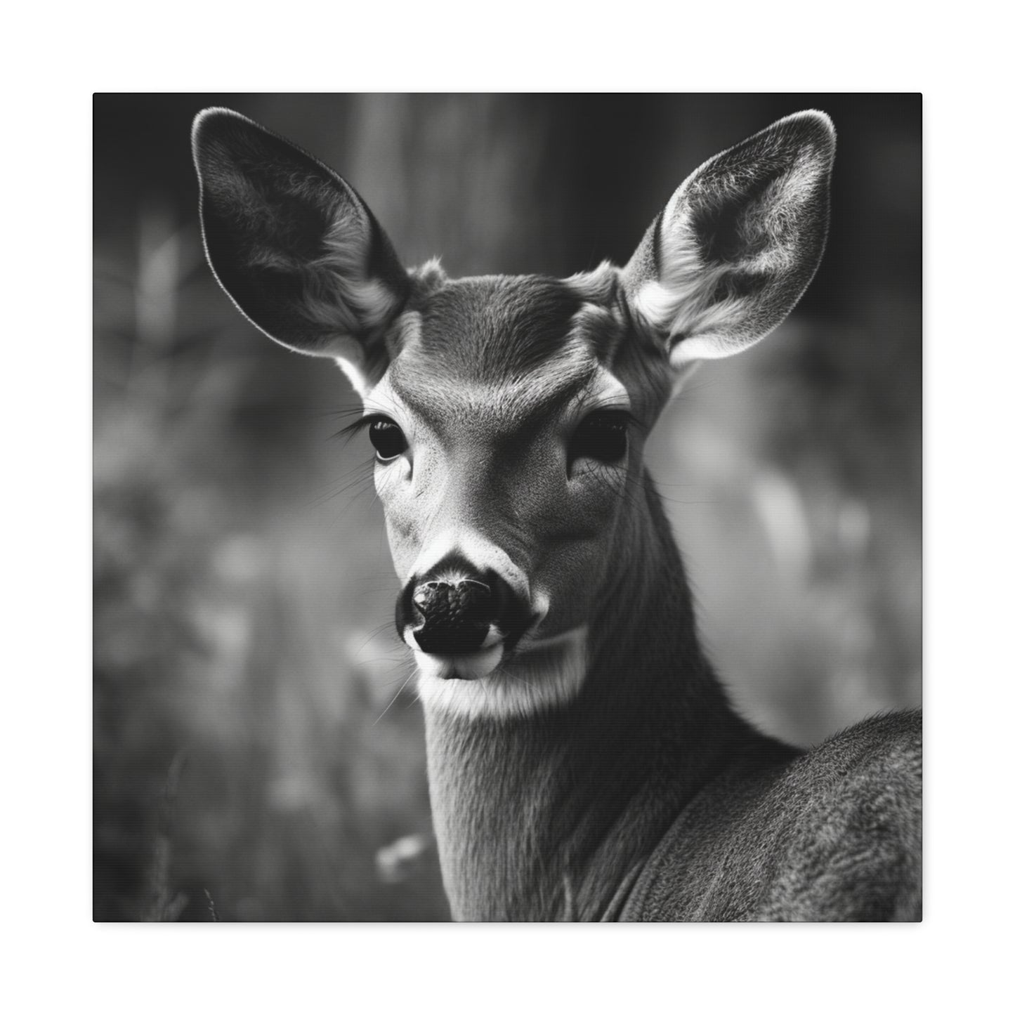 "Black & White Doe" Hunting Wall Art - Weave Got Gifts - Unique Gifts You Won’t Find Anywhere Else!